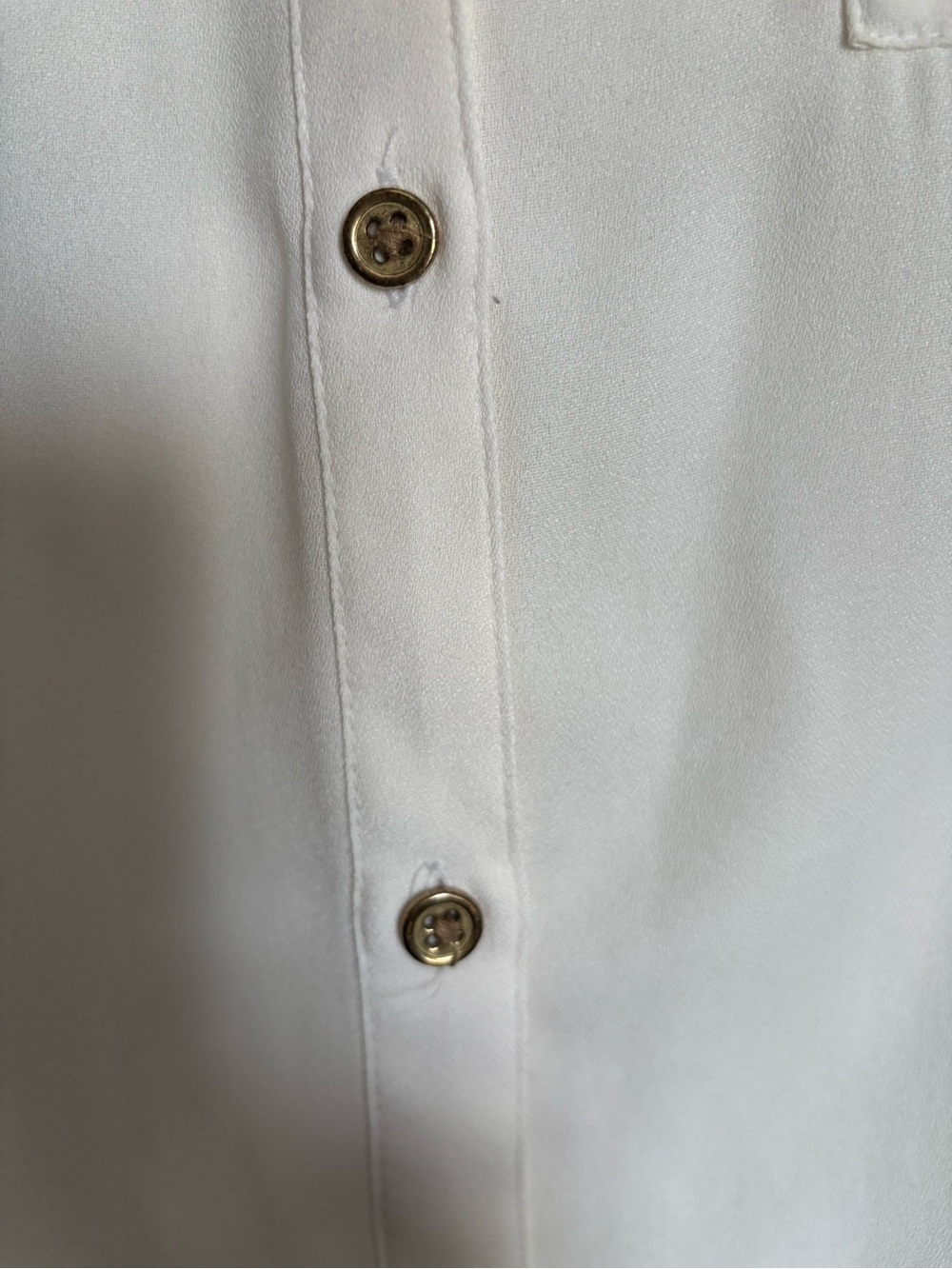 212 Collection Cream Button-Front Blouse - Picture 5 of 6